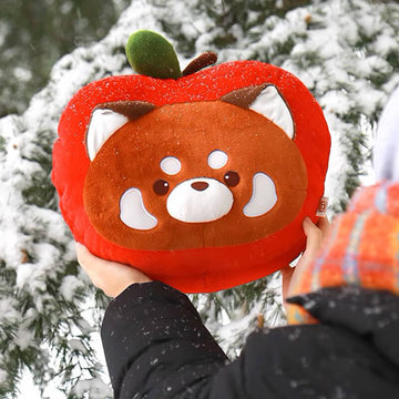 Adorable Red Panda Stuffed Animal Pillow, Warm Hand Pillow